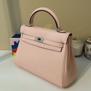 Top Handle Belted KL Satchel 25cm Pink